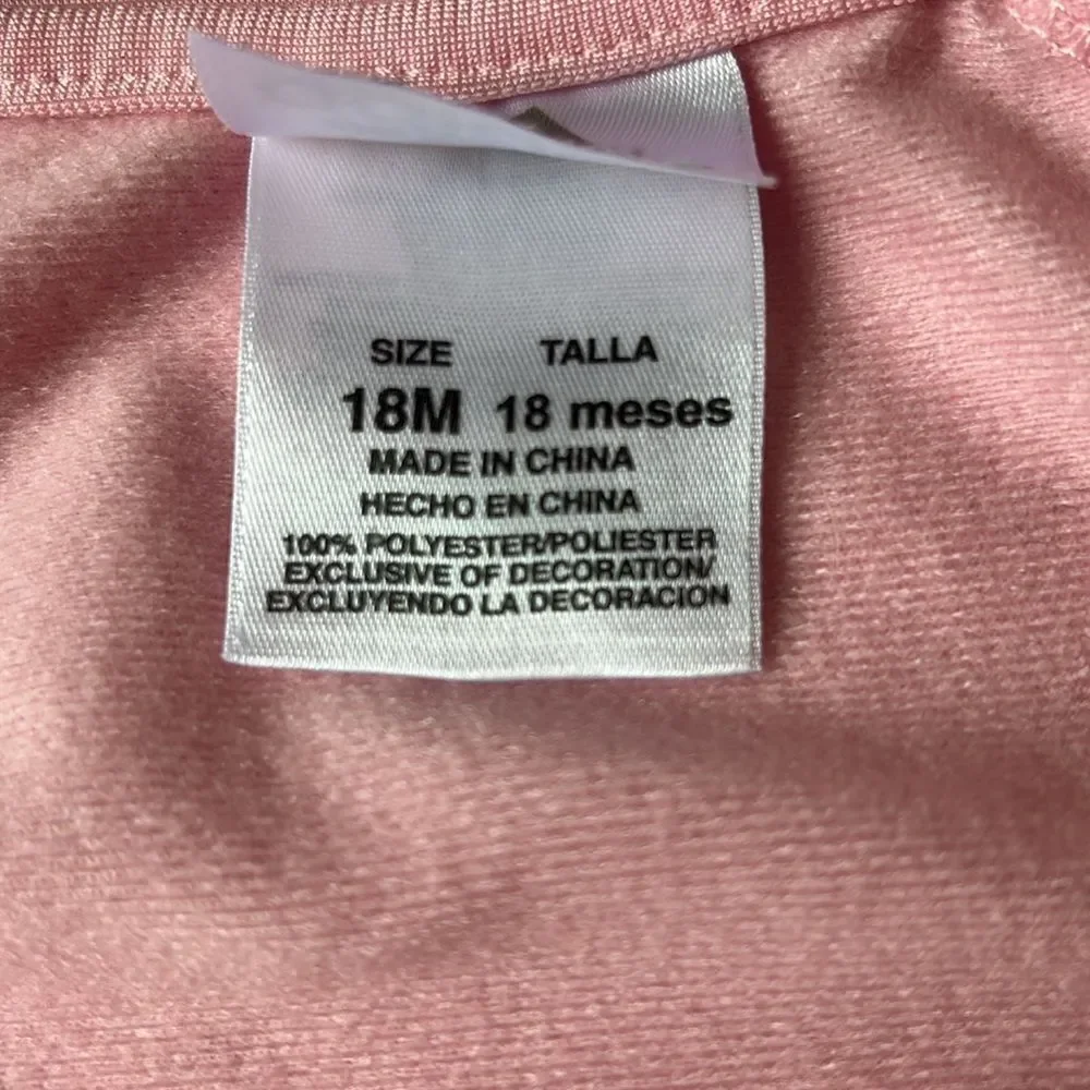 Adidas Light Pink Zip-Up Jacket Toddler 18 Months